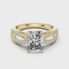 360 degree video of 1 CT oval cut side stone lab grown diamond engagement ring