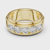 360 degree video of 1.75 CTW round lab grown diamond men's wedding band
