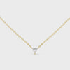 Product video showcasing the 0.74 CT Trillion Cut Lab Grown Diamond Pendant in minimalist three-prong setting