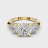 360 degree video of 3.50 CTW round cut lab grown diamond engagement ring