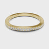 360 degree video of 0.2 CT round half eternity lab grown diamond wedding band