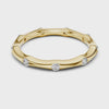 360 degree video of 0.3 CTW round station lab grown diamond wedding band