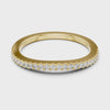 360 degree video of 0.22 CTW round cut lab grown diamond wedding band