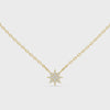 Video of 0.17 CT pave lab grown diamond north star pendant necklace
