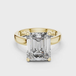 2 CT Emerald Cut Solitaire Ring