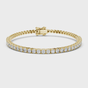 1.95 CT Round Cut Lab Grown Diamond Half Tennis Bracelet