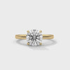 2 Carat Round Cut Lab Grown Diamond Engagement Ring – 360° Video, Classic Solitaire | Luzora Jewels