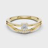 360 degree video of 0.15 CT round solitaire lab grown diamond ring