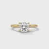 1.28 Carat Cushion Cut Lab Grown Diamond Engagement Ring – 360° Video, Solitaire | Luzora Jewels