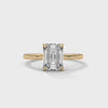 2 Carat Emerald Cut Lab Grown Diamond Engagement Ring – 360° Video, Solitaire | Luzora Jewels
