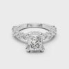 360-degree video of a 2 CT princess cut lab grown diamond engagement ring