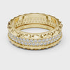 360 degree video of 0.9 CT round two-row lab grown diamond eternity band