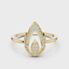 360 degree video of 0.14 CT open marquise lab grown diamond ring