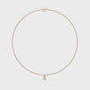 Video of 4.53 CT lab grown diamond tennis necklace with pear drop