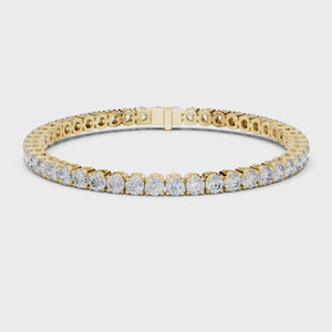 7.01 CT Round Cut Lab Grown Diamond Tennis Bracelet