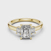 360 degree video of 1.70 CTW radiant cut lab grown diamond engagement ring