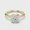 360 degree video of 1.5 CT round cut lab grown diamond engagement ring