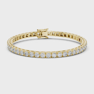 11.10 CT Round Cut Lab Grown Diamond Tennis Bracelet