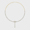 360 degree video of 14.27 CTW mixed cut lab grown diamond Y-drop necklace
