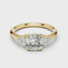 360 degree video of 2.09 CTW cushion cut lab grown diamond engagement ring