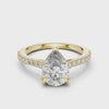 360 degree video of 2.29 CTW pear cut lab grown diamond engagement ring