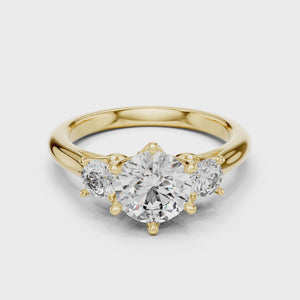 360 degree video of 1.81 CTW round cut lab grown diamond engagement ring