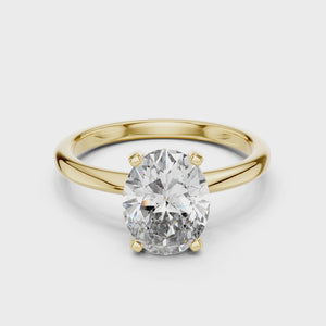 2 CT Oval Cut Solitaire Ring