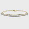 Video of yellow gold diamond bar bangle bracelet