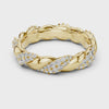 360 degree video of 0.7 CTW round twist lab grown diamond eternity band