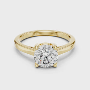 1.5 CT Round Double-Prong Solitaire Ring